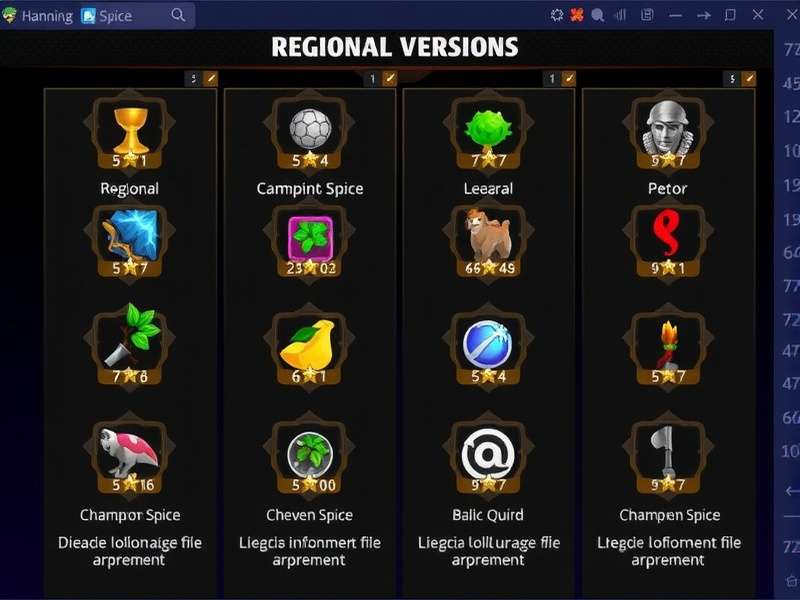 Champion Spice Regional Versions Comparison